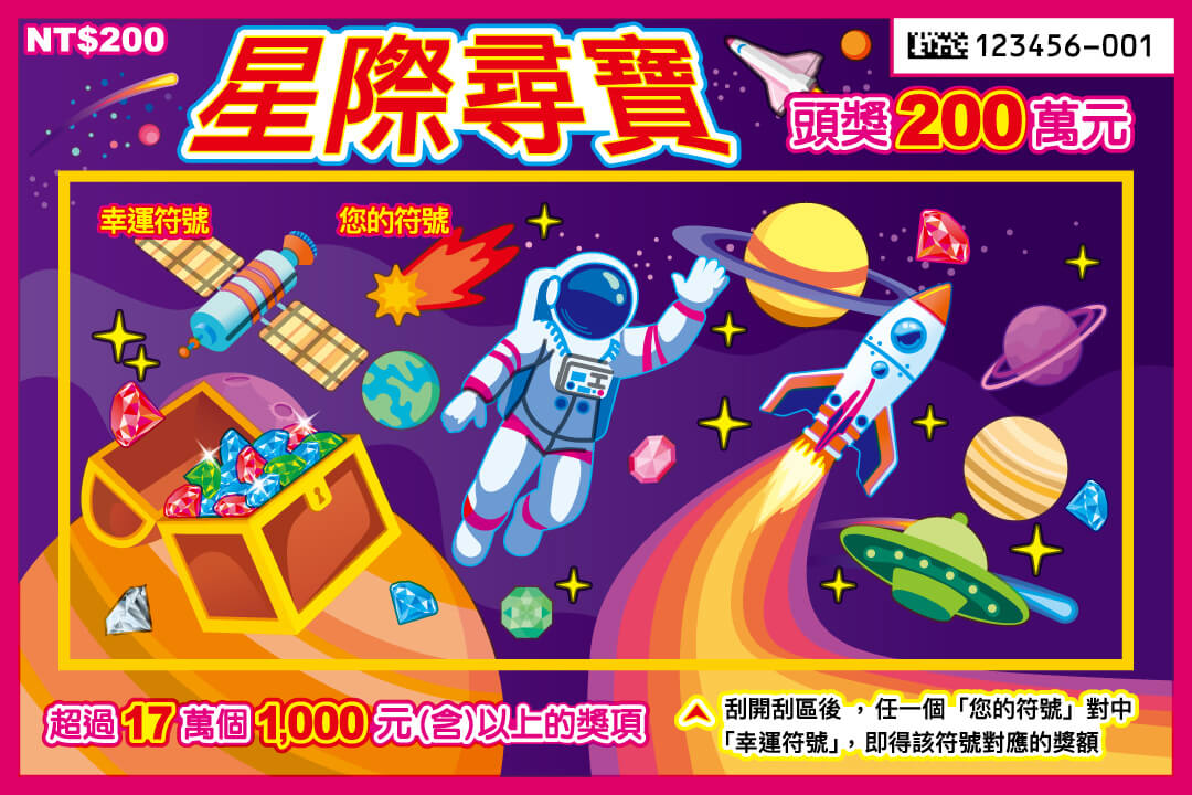 星際尋寶 刮刮樂圖片