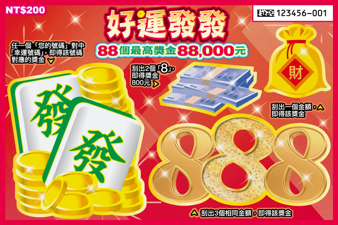 好運發發 刮刮樂圖片